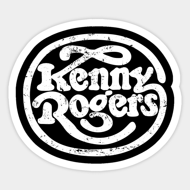 Kenny Rogers Sticker by The Bing Bong art